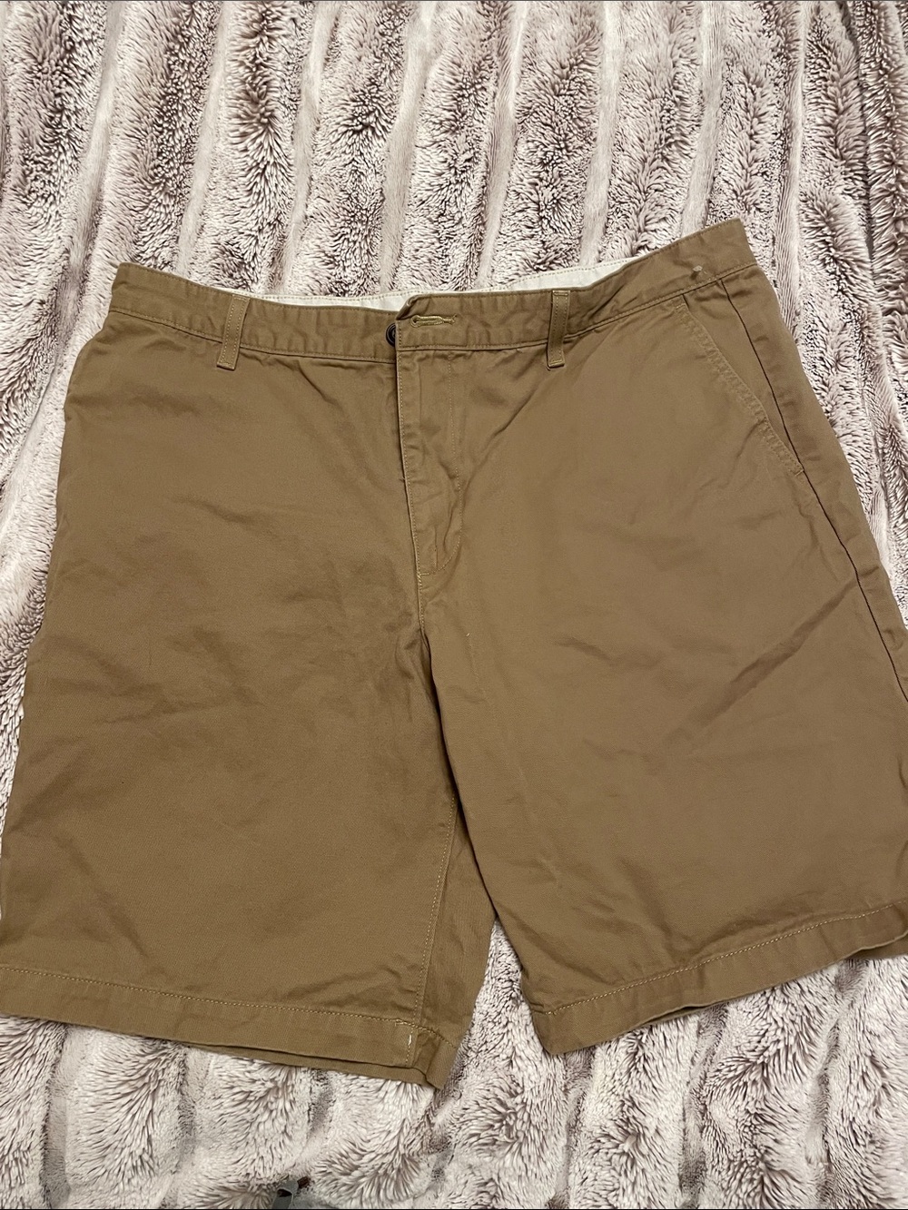 Dockers Men's Olive-Brown Flat Front Shorts